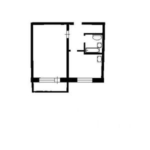 1-к квартира, вторичка, 40м2, 4/10 этаж