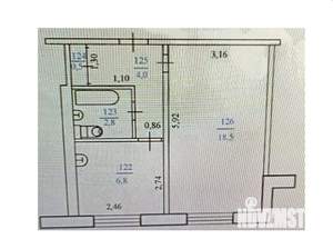 1-к квартира, вторичка, 33м2, 3/9 этаж