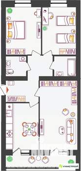 3-к квартира, вторичка, 80м2, 9/11 этаж