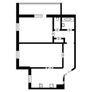 2-к квартира, вторичка, 54м2, 2/5 этаж