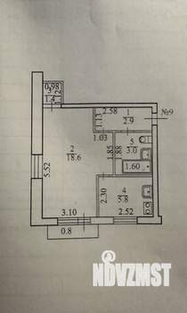 1-к квартира, вторичка, 33м2, 3/3 этаж