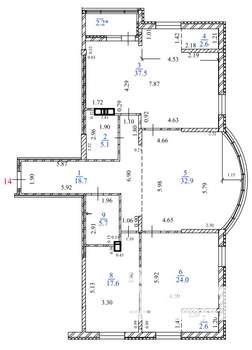 3-к квартира, строящийся дом, 149м2, 4/15 этаж