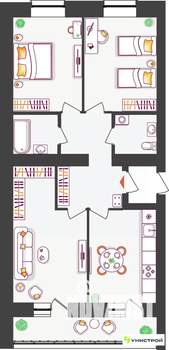3-к квартира, вторичка, 75м2, 2/11 этаж