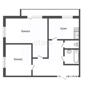 2-к квартира, вторичка, 48м2, 7/14 этаж