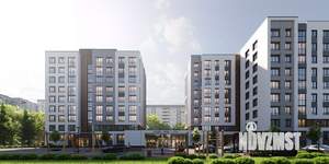 2-к квартира, строящийся дом, 59м2, 9/9 этаж
