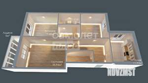 3-к квартира, вторичка, 105м2, 8/9 этаж