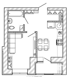 1-к квартира, вторичка, 35м2, 2/9 этаж