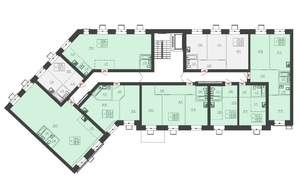 2-к квартира, строящийся дом, 61м2, 2/10 этаж