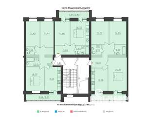1-к квартира, вторичка, 40м2, 9/11 этаж