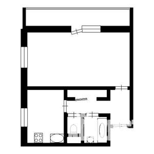 1-к квартира, вторичка, 32м2, 9/9 этаж