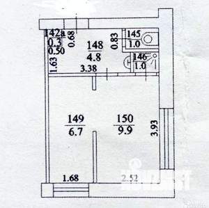 2-к квартира, вторичка, 24м2, 4/5 этаж
