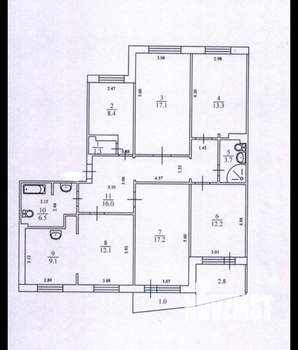 6-к квартира, вторичка, 121м2, 3/10 этаж
