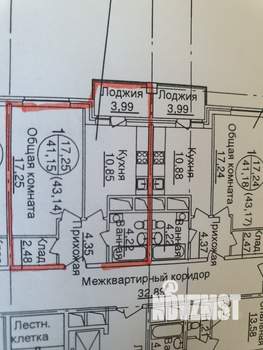 1-к квартира, вторичка, 40м2, 6/18 этаж