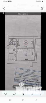 2-к квартира, вторичка, 40м2, 4/4 этаж
