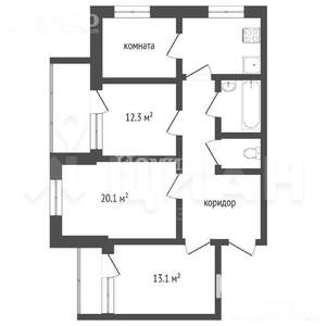 4-к квартира, вторичка, 88м2, 3/9 этаж