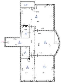 3-к квартира, строящийся дом, 150м2, 8/15 этаж
