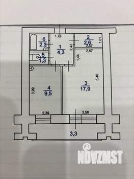1-к квартира, вторичка, 38м2, 14/15 этаж