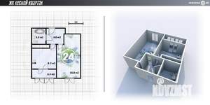 1-к квартира, вторичка, 39м2, 11/20 этаж