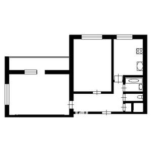2-к квартира, вторичка, 55м2, 9/9 этаж