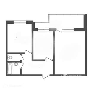 2-к квартира, вторичка, 43м2, 8/16 этаж