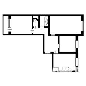 3-к квартира, вторичка, 66м2, 8/10 этаж