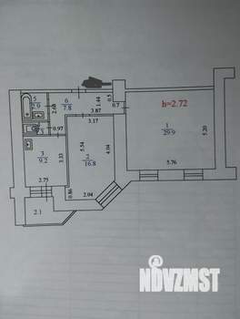 2-к квартира, вторичка, 70м2, 4/15 этаж