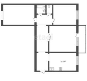 3-к квартира, вторичка, 66м2, 4/9 этаж