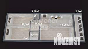 3-к квартира, вторичка, 74м2, 7/10 этаж