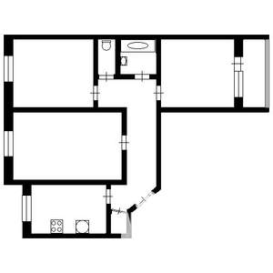 3-к квартира, вторичка, 66м2, 1/10 этаж