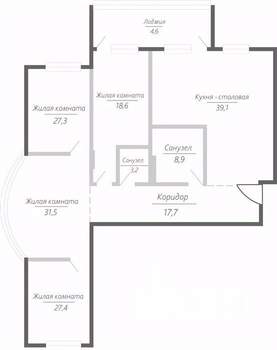 4-к квартира, строящийся дом, 178м2, 10/15 этаж