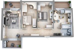 3-к квартира, вторичка, 80м2, 10/16 этаж