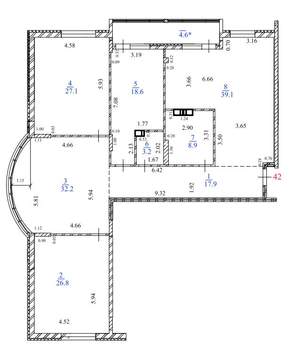 4-к квартира, строящийся дом, 178м2, 9/15 этаж