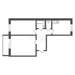 2-к квартира, вторичка, 58м2, 1/16 этаж