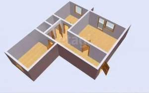 2-к квартира, вторичка, 69м2, 2/6 этаж