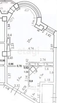 Студия квартира, вторичка, 37м2, 8/9 этаж