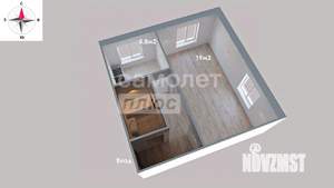 1-к квартира, вторичка, 30м2, 5/5 этаж