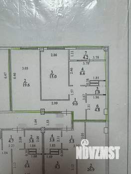 2-к квартира, вторичка, 63м2, 7/20 этаж