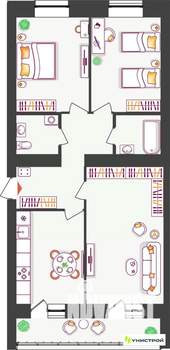 3-к квартира, вторичка, 78м2, 3/11 этаж