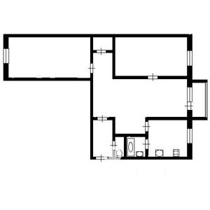 3-к квартира, вторичка, 57м2, 4/5 этаж