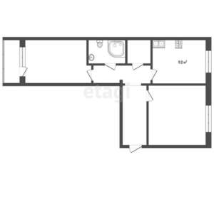2-к квартира, вторичка, 50м2, 3/8 этаж