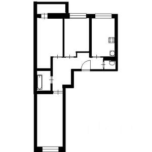 2-к квартира, вторичка, 44м2, 4/5 этаж