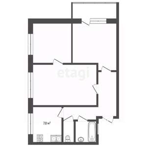 3-к квартира, вторичка, 51м2, 9/9 этаж