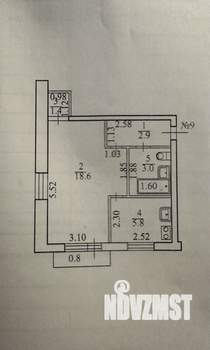 1-к квартира, вторичка, 33м2, 3/3 этаж