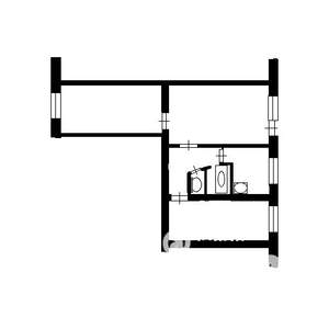 2-к квартира, вторичка, 46м2, 1/5 этаж