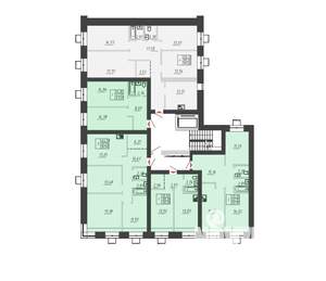 4-к квартира, строящийся дом, 102м2, 9/10 этаж