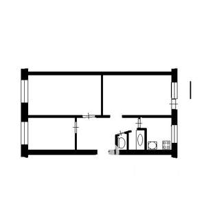 3-к квартира, вторичка, 63м2, 3/5 этаж