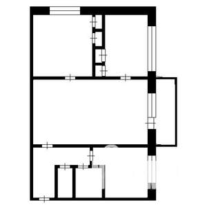 3-к квартира, вторичка, 46м2, 2/5 этаж