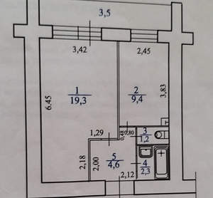 1-к квартира, вторичка, 37м2, 2/15 этаж