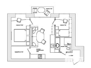 2-к квартира, вторичка, 48м2, 4/5 этаж