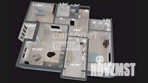 3-к квартира, вторичка, 81м2, 12/15 этаж